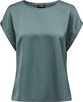 ONLY ONLLIEKE S/ S SATIN MIX TOP WVN NOOS Top Femme - Taille S