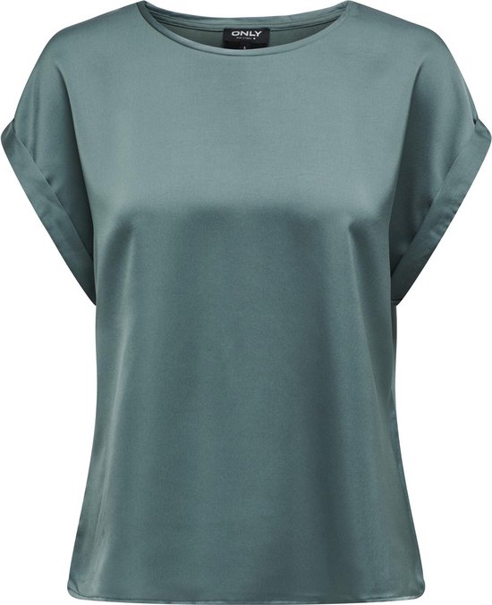 ONLY ONLLIEKE S/ S SATIN MIX TOP WVN NOOS Top Femme - Taille S
