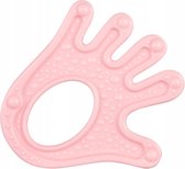 Canpol Babies | transparante elastische bijtring | 3m+ | roze-coral | 3+ m