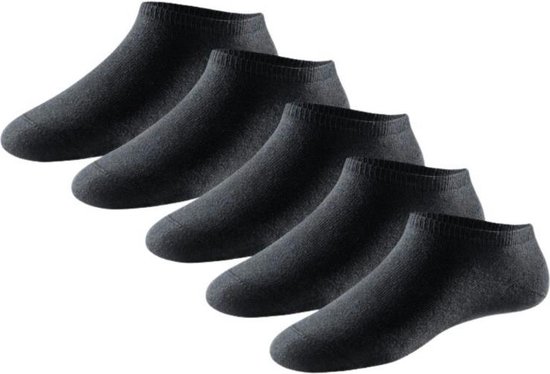 Schiesser 5P baskets chaussettes basique noir - 43-46