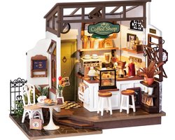 Robotime Rolife Rolife No.17 Café DG162 - DIY Miniatuurhuisje - Knutselen - Bouwpakket - Cafeetje