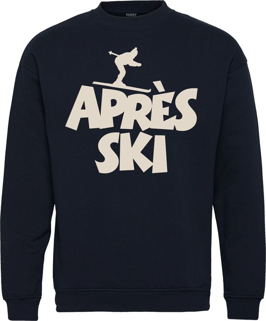 Sweater Après Ski | Apres Ski Verkleedkleren | Fout Skipak | Apres Ski Outfit | Navy | maat XL