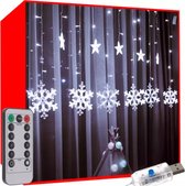 Rideau LED - Noël - 138 LED - White Cool - Étoiles et glaçons