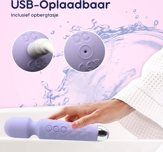 Satisfyer Pro 2 + Ivy Lux® Wand Massager – Luchtdruk Vibrator & Clitoris Stimulator – 2-in-1 Seksspeeltjes Set voor Vrouwen – Waterdicht & Fluisterstil