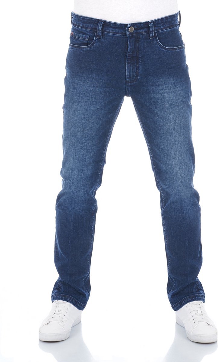 riverso Heren Jeans Broeken RIVChris regular/straight Fit Blauw Volwassenen Denim Jeansbroek