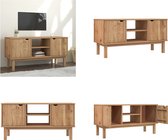 vidaXL Tv-meubel OTTA 113-5x43x57 cm massief grenenhout - Tv-kast - Tv-kasten - Tv-meubel - Hifi-meubel