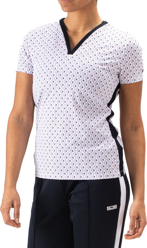 Sjeng Sports Irma chemise de tennis femme design blanc