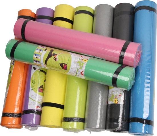 Fitnessmat - Yogamat - Sportmat - 173x60x0.6 cm - Antislip - Thuisfitness - Fitness - Sport - Groen van Parya Home — afbeelding 2