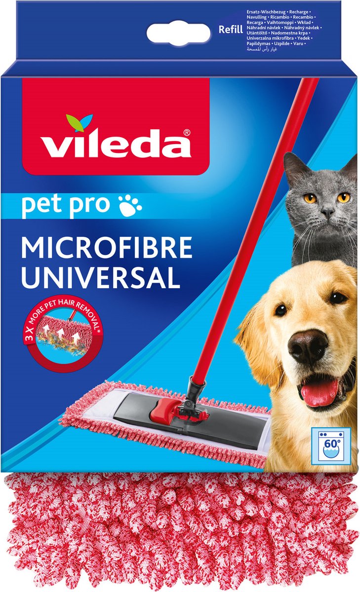 Lot de 4 Replacement Microfibre Pad pour Vileda EasyWring Ultramax/ 1-2  Spray Tampons de Microfibre