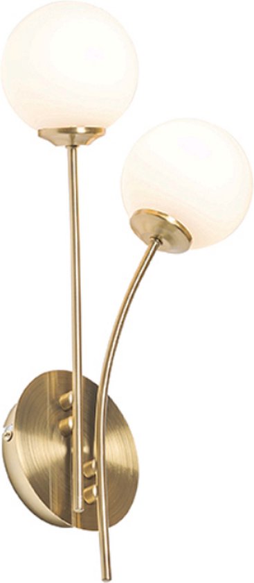 QAZQA athens-opal - Moderne Wandlamp voor binnen - lichts - D - Woonkamer | Slaapkamer | Keuken