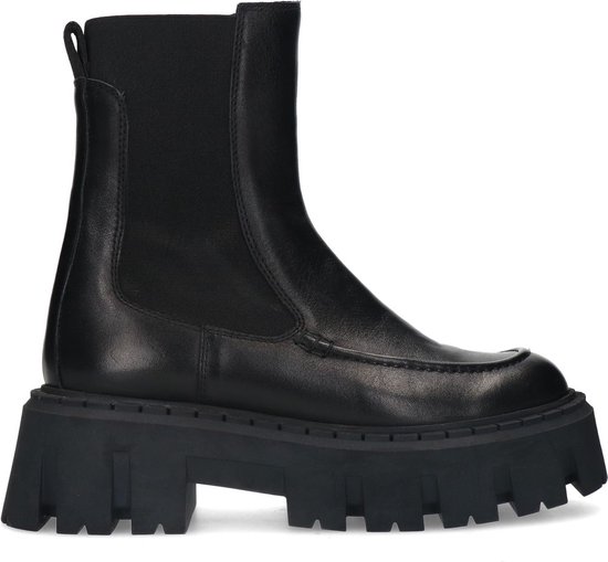 Sacha - Dames - Zwarte chunky chelsea boots - Maat 36