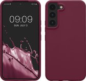 kwmobile telefoonhoesje geschikt voor Samsung Galaxy S22 - Hoesje met siliconen coating - Smartphone case in magenta-lila