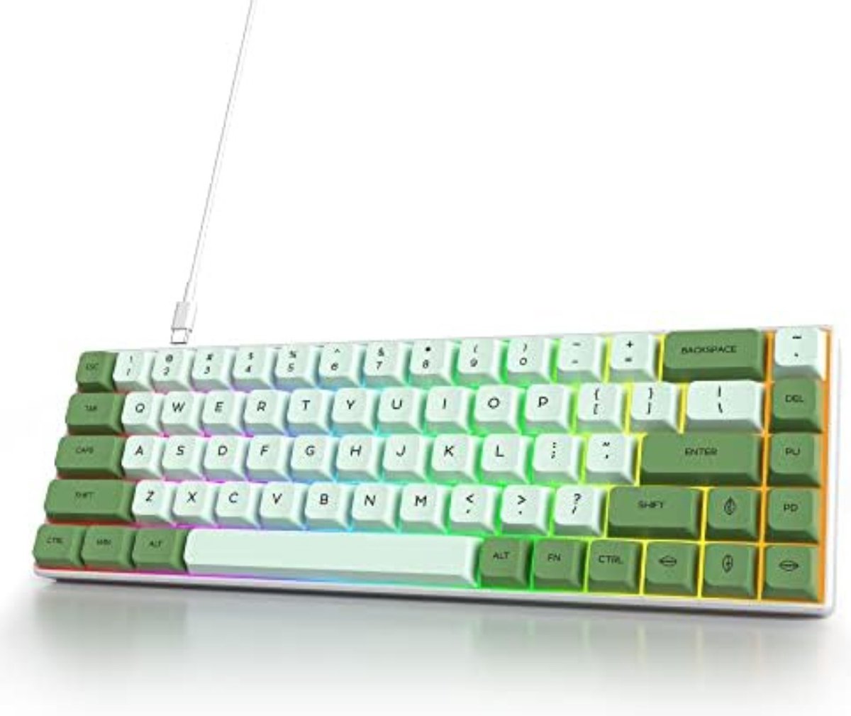 Gaming Toetsenbord 60% - Gaming Keyboard 60% - Gaming Toetsenbord 60 Procent - Gaming Toetsenbord Meganisch - Rood