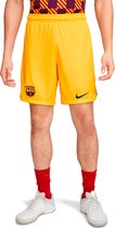 Nike Fc Barcelona 2023/24 4th Sportbroek Heren Geel Maat M