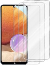 Cadorabo 3x Screenprotector geschikt voor Samsung Galaxy A32 4G - Beschermende Pantser Film in KRISTALHELDER - Getemperd (Tempered) Display beschermend glas in 9H hardheid met 3D Touch