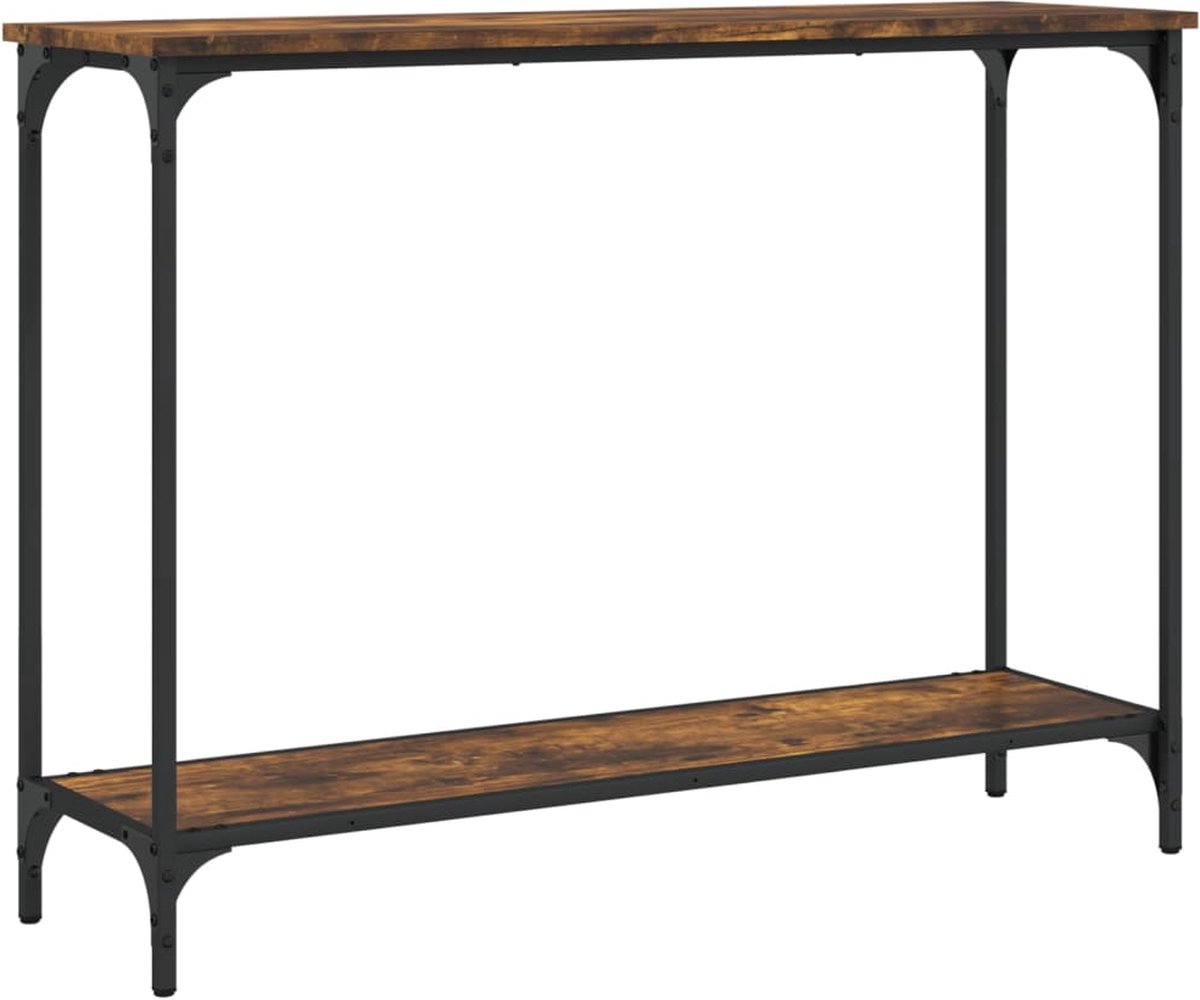 vidaXL Wandtafel 100x35,5x75 cm bewerkt hout zwart