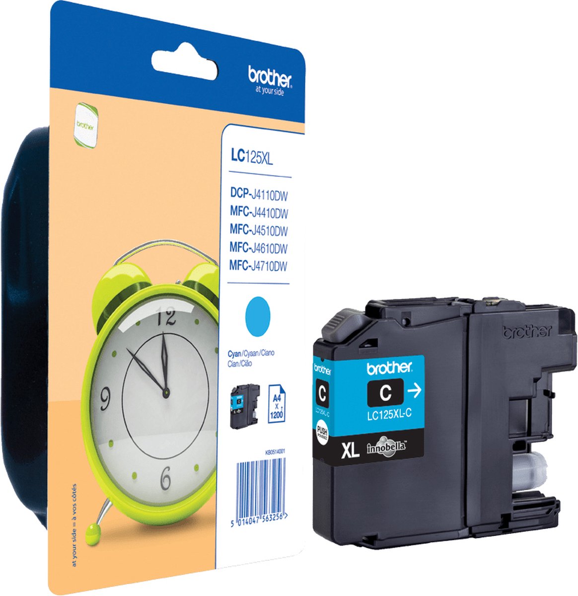 Brother LC-125XLCBP inktcartridge 1 stuk origineel cyaan