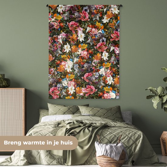 Tapisserie - Tapisserie - Fleurs - Papillon - Design - Art - Abstrait - Peinture - Maîtres anciens - 120x160 cm - Tapisserie