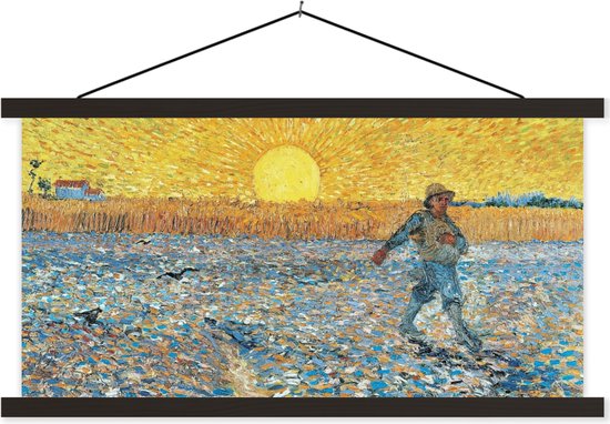 Affiche scolaire - Le semeur - Vincent van Gogh - 60x30 cm - Lattes noires