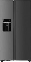 Fitelli KV520ISIL Amerikaanse koelkast RVS style 90 cm breed met ijs en waterdispenser