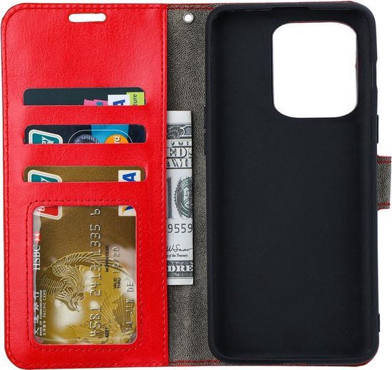 Étui portefeuille pour livre adapté à : Xiaomi 13 Pro - Rouge