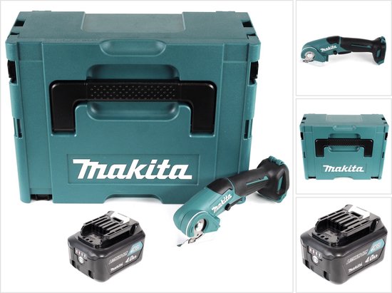 Makita CP 100 DM1J Accu universele schaar 10.8V Multi Cutter in Makpac 1x 4.0Ah accu. bol
