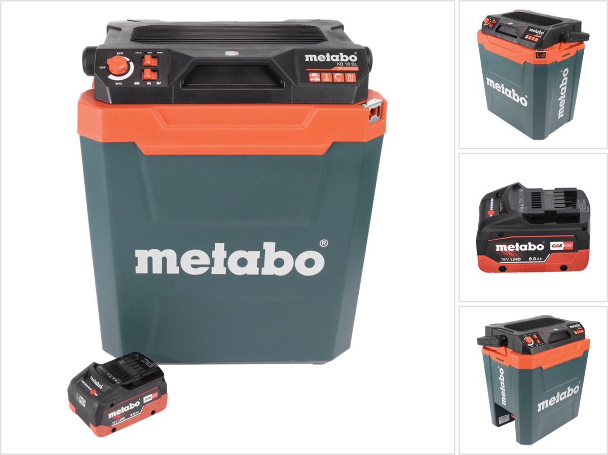 Metabo KB 18 BL accukoeler 18 V met warmhoudfunctie 28 l borstelloos + 1x accu 8.0 Ah - zonder lader