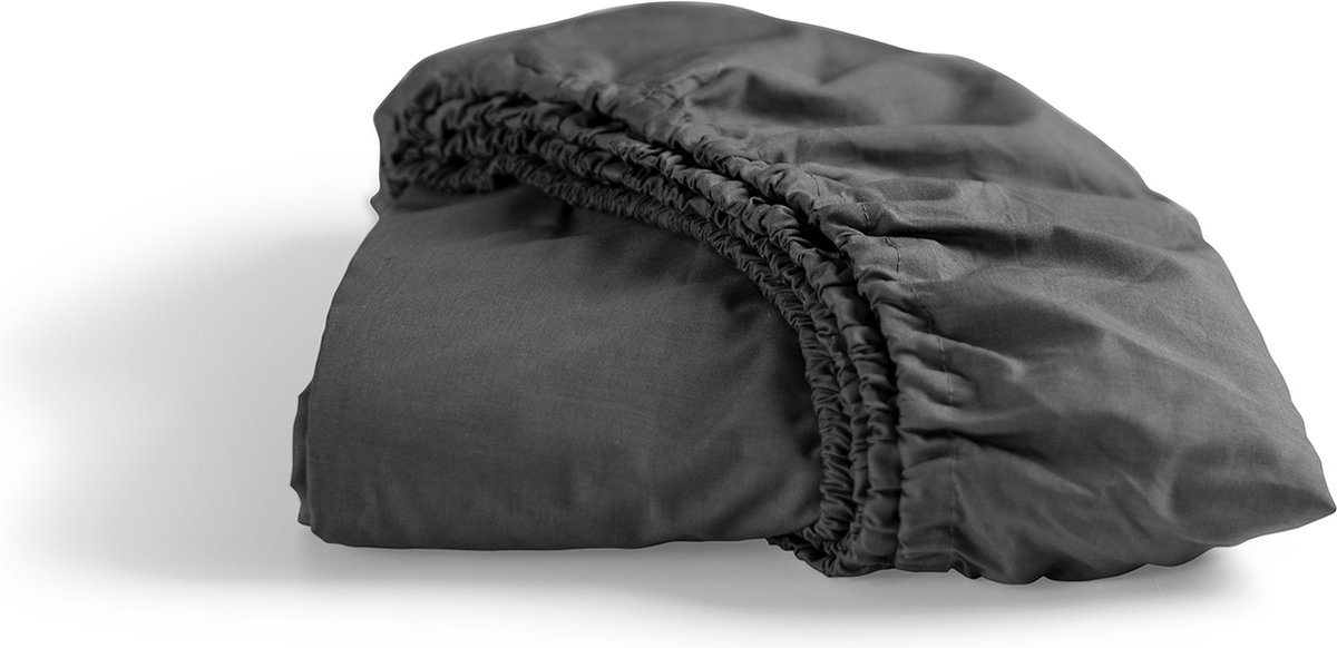 Cinderella - Weekend - Hoeslaken - Geschikt voor Boxspring - 100% Katoen - 90x200 cm- Tot 25 cm matrashoogte - Antraciet