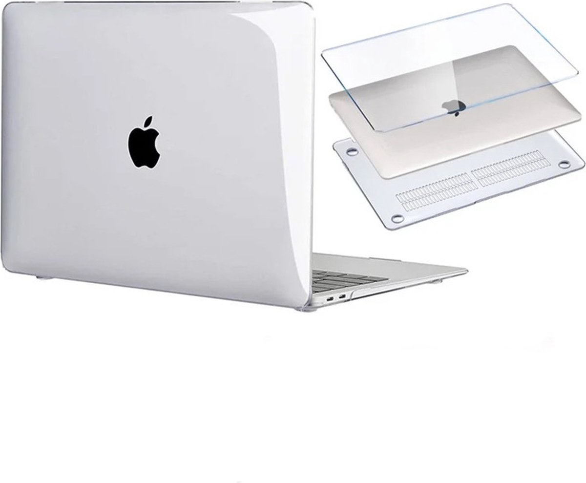 WAEYZ - Laptophoes Hardshell Laptopcover - Case Hoes Geschikt voor MacBook New Pro 13 inch A1706/A1708/A1989/A2159/A2251/A2289/A2338 - Transparant