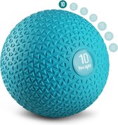 Medicijnbal Slam Balls - 4,5 kg, 6,8 kg, 9 kg, 11,3 kg, 13,6 kg, 18 kg - loopvlak zwart, blauw, turquoise, oranje & glanzend voor kracht, kracht en workout