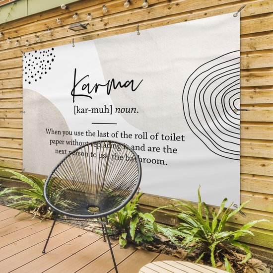 Décoration murale Karma - Papier toilette - Sorts - 180x120 cm - Poster jardin