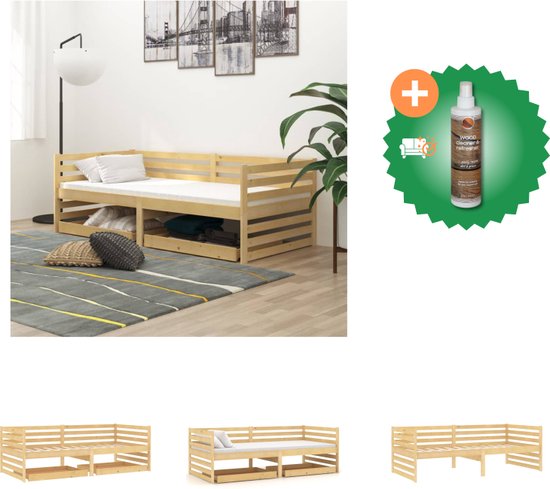 VidaXL Slaapbank massief grenenhout - Bed - Bed