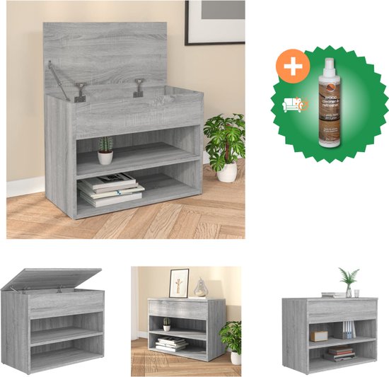 Hoge kast 57x35x90 cm bewerkt hout bruineikenkleurig - Kantoormeubelen Plus