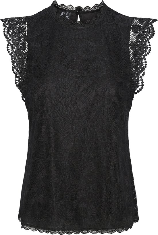 PIECES PCOLLINE SL LACE TOP NOOS Dames Tanktop - Maat M