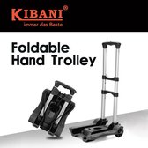 Bol.com Kibani opvouwbare steekwagen CargoMate - opvouwbaar - aluminium - 45 kg - inklapbaar - transportkar - steekroller aanbieding
