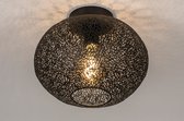 Lumidora Plafondlamp 73942 - Plafonniere - HUDSON - E27 - Zwart - Metaal - ⌀ 30 cm