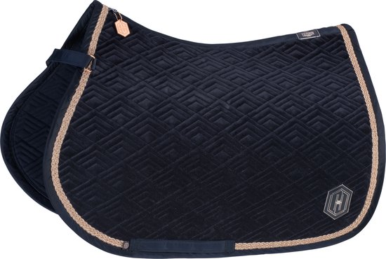 Eskadron Tapis de Selle Eskadron Heritage Velvet Emblème Bleu Foncé