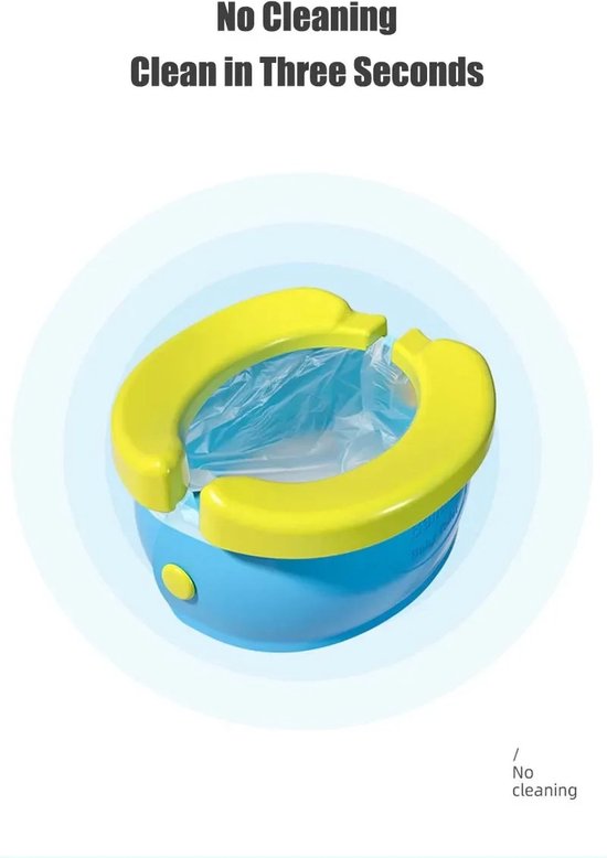 Starstation Baby toilet - Kinder toilet - Oefen pot - Zindelijkheidstraining - Reizen - Opvouwbaar - Blauw