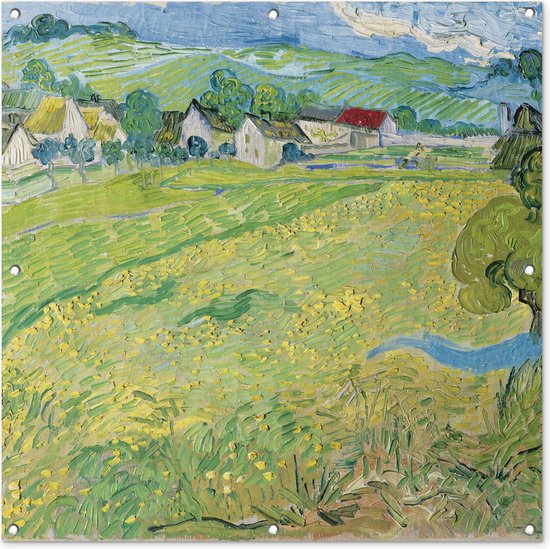 Tuindoek Les Vessenots in Auvers - Vincent van Gogh - 100x100 cm