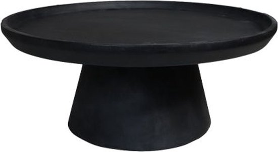 Koffietafel - Bijzettafel - Kleine tafel - Salontafels - Matt Zwart - 75 cm