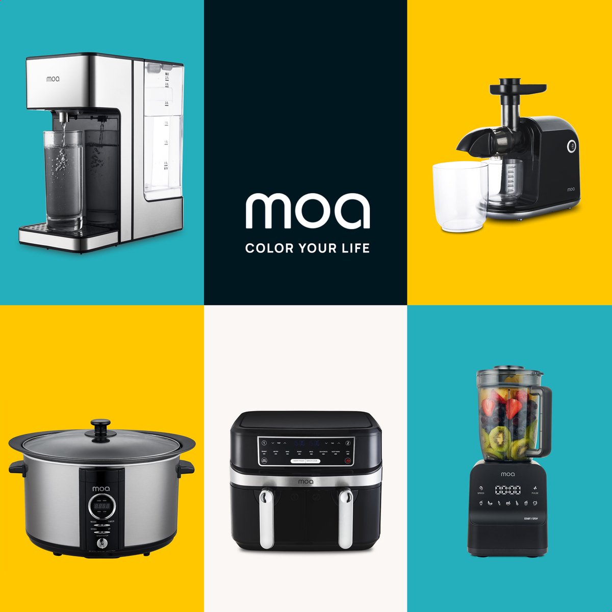 MOA 6,5L Slowcooker met Timer - 3 Warmtestanden - Ø 24,5cm - BPA-vrij - Aluminium Binnenpan - Doorzichtige Deksel - Vaatwasserbestendig - RVS – foto 6