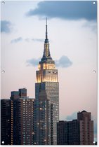 Tuinposter - Tuindoek - Tuinposters buiten - Empire State Building Manhattan NY - 80x120 cm - Tuin