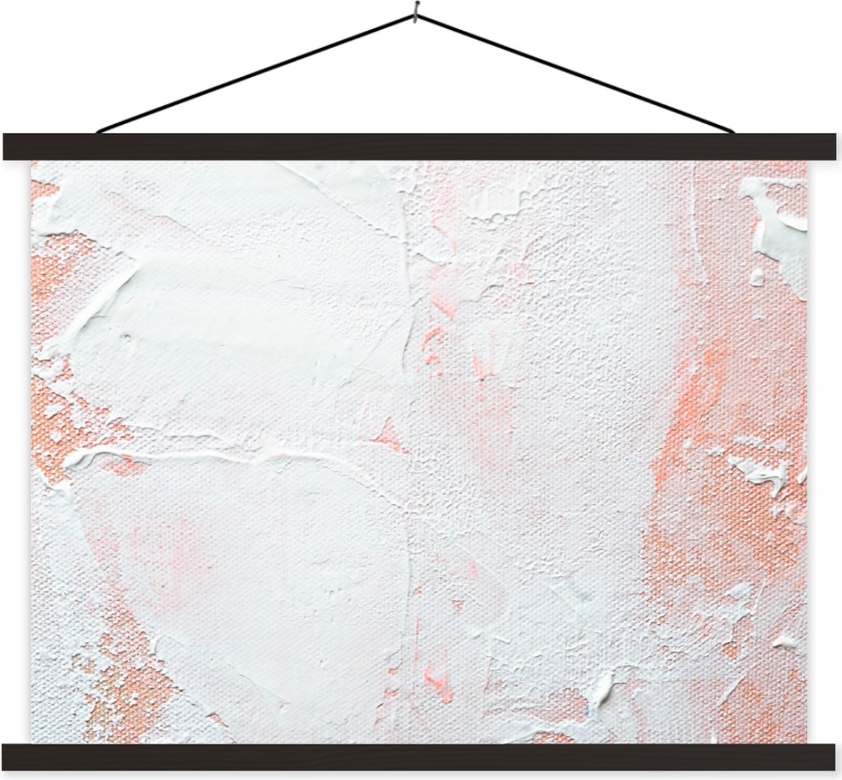 Posterhanger incl. Poster 120x90 cm - Schoolplaat - Verf - Abstract - Design - Textielpost