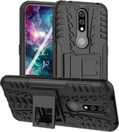 Nokia 4.2 hoes - Schokbestendige Back Cover - Zwart