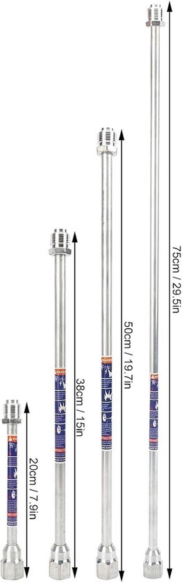 Verlengstuk Voor Spuitapparaat Airless, Spuitapparaat Verlengstuk Universeel Verfspuitpistool Tip Pole Tool Handmatige Hardwarebenodigdheden Voor Airless Verfspuitpistool(50cm