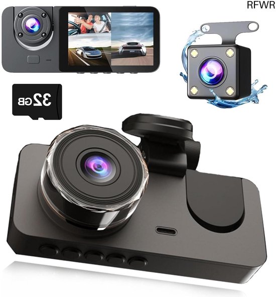 Dashcam 4K - UHD-lens met hoge resolutie - op batterijen werkende infrarood nachtzicht auto Dashcam 4K - UHD-lens met hoge resolutie - op batterijen werkende infrarood nachtzicht auto