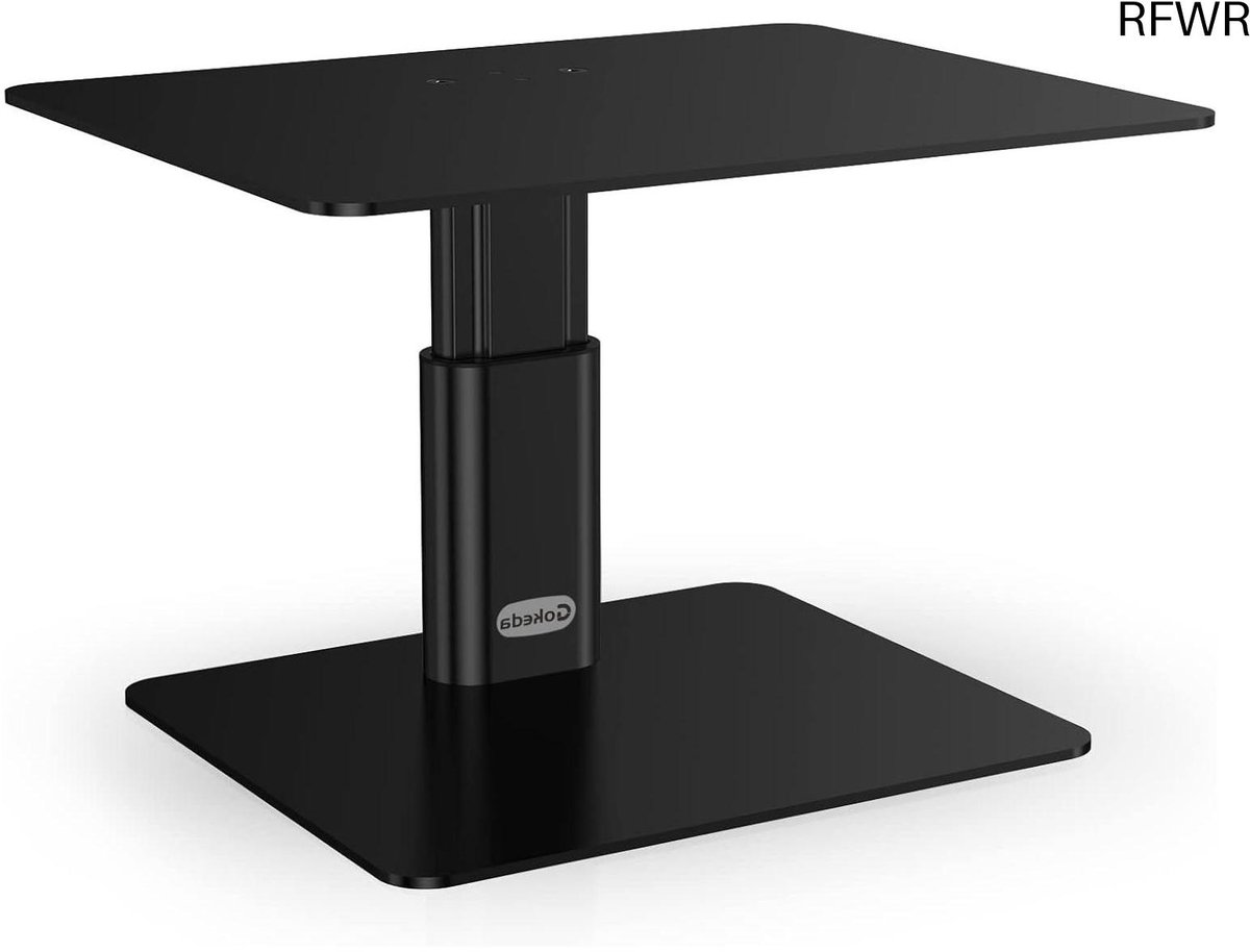 RFWR® Verstelbare Monitor Riser - Ergonomische Hoogte Verstelbare Bureau Organizer voor Computer, Laptop en TV - Tot 15KG Capaciteit