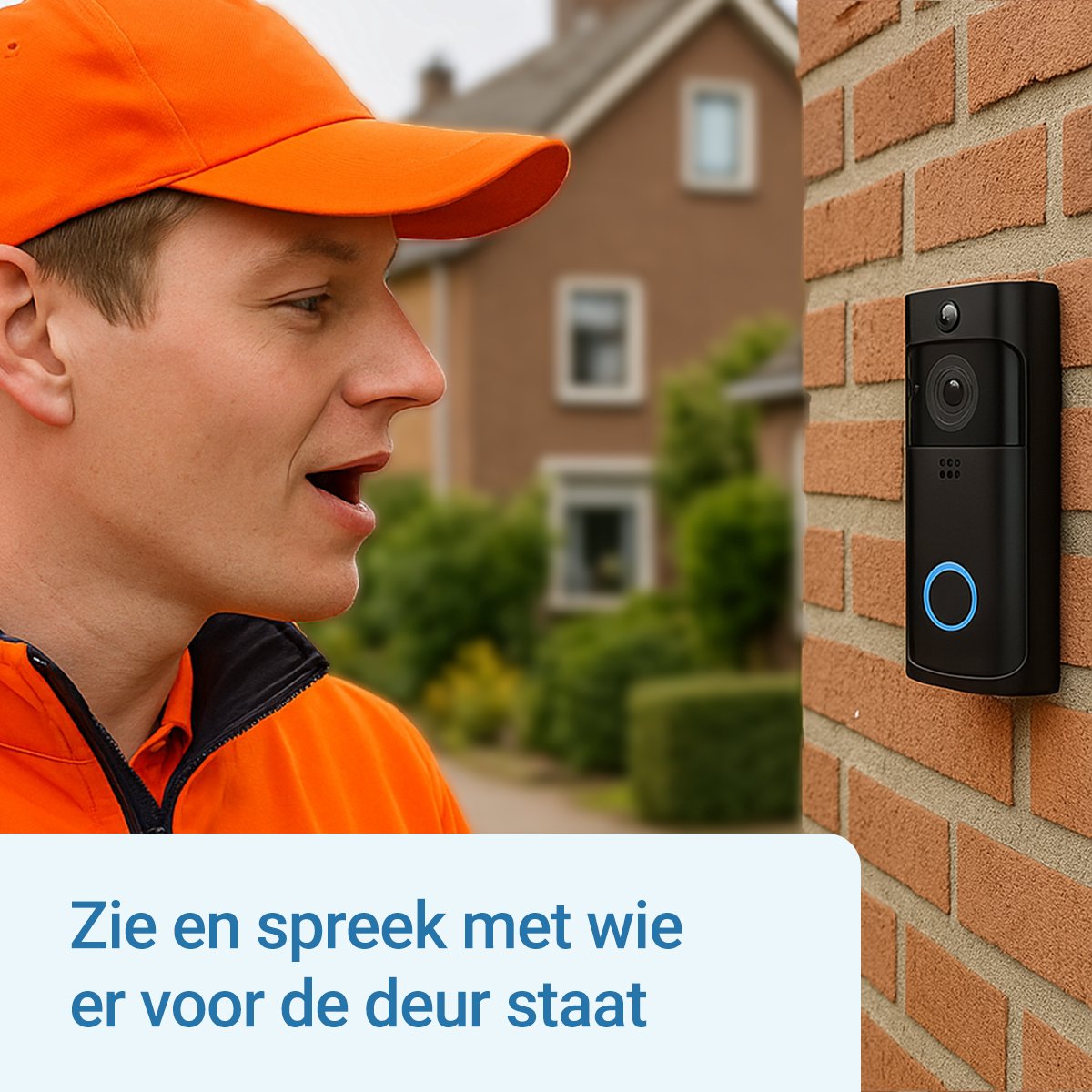 Afbeelding 3 van Living Needs Video Deurbel – Draadloos – HD Camera – Nachtzicht – App & Bewegingsmelder