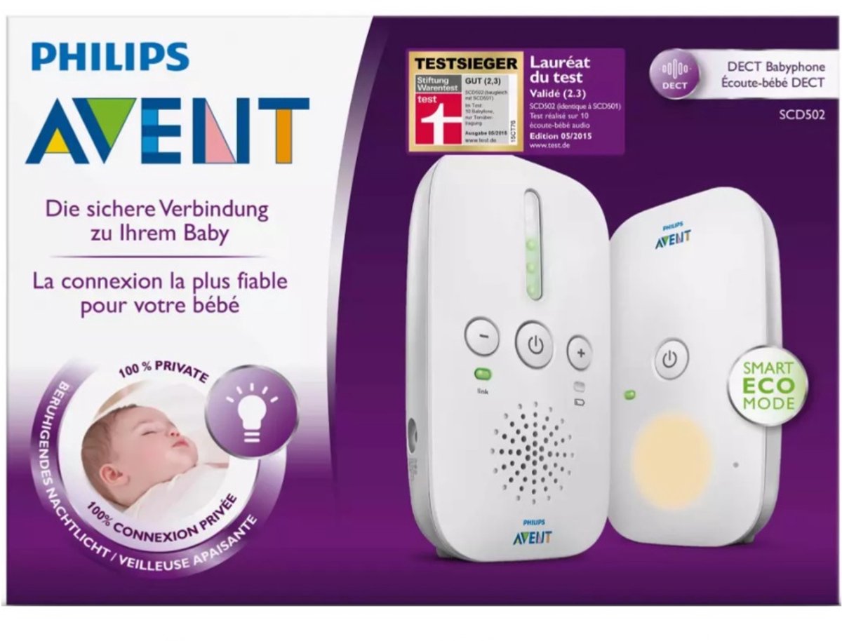 Philips Avent SCD502/26 babyfoon met DECT-verbinding thumbnail 5