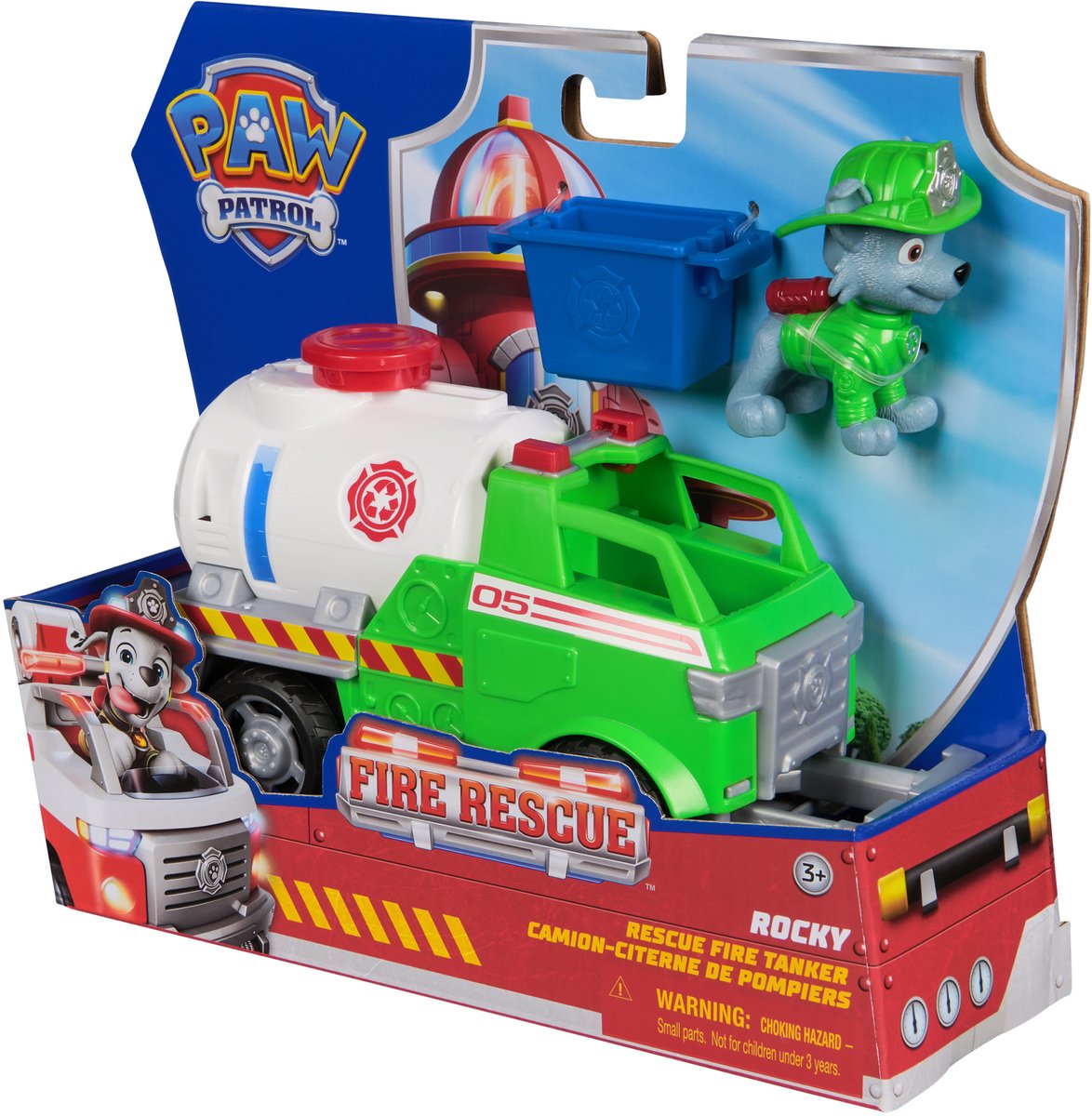 PAW Patrol - Brandweerredding - Rocky's brandweertanker - speelgoedvoertuig met speelfiguur — afbeelding 8